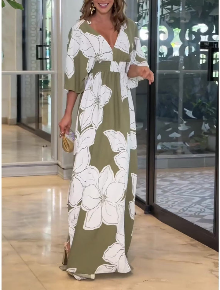 Abito casual in stile boho a fiori