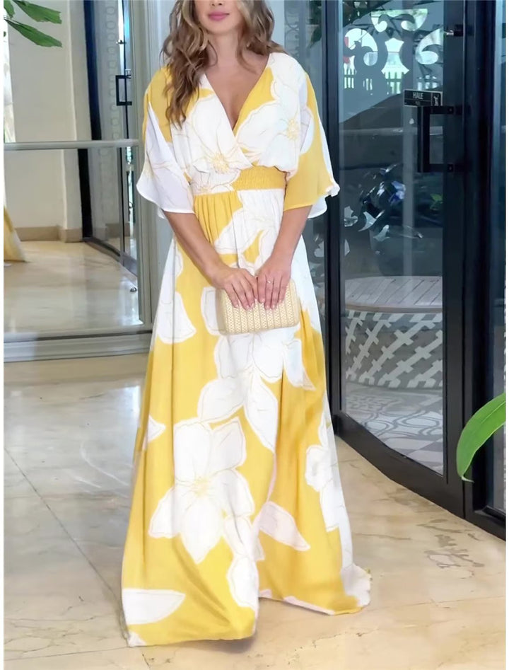 Abito casual in stile boho a fiori