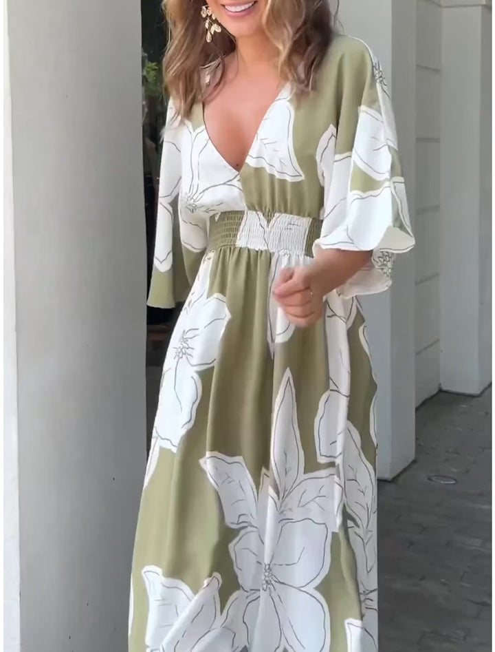 Abito casual in stile boho a fiori